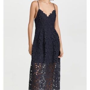 Astr the Label Lace Midi Dress